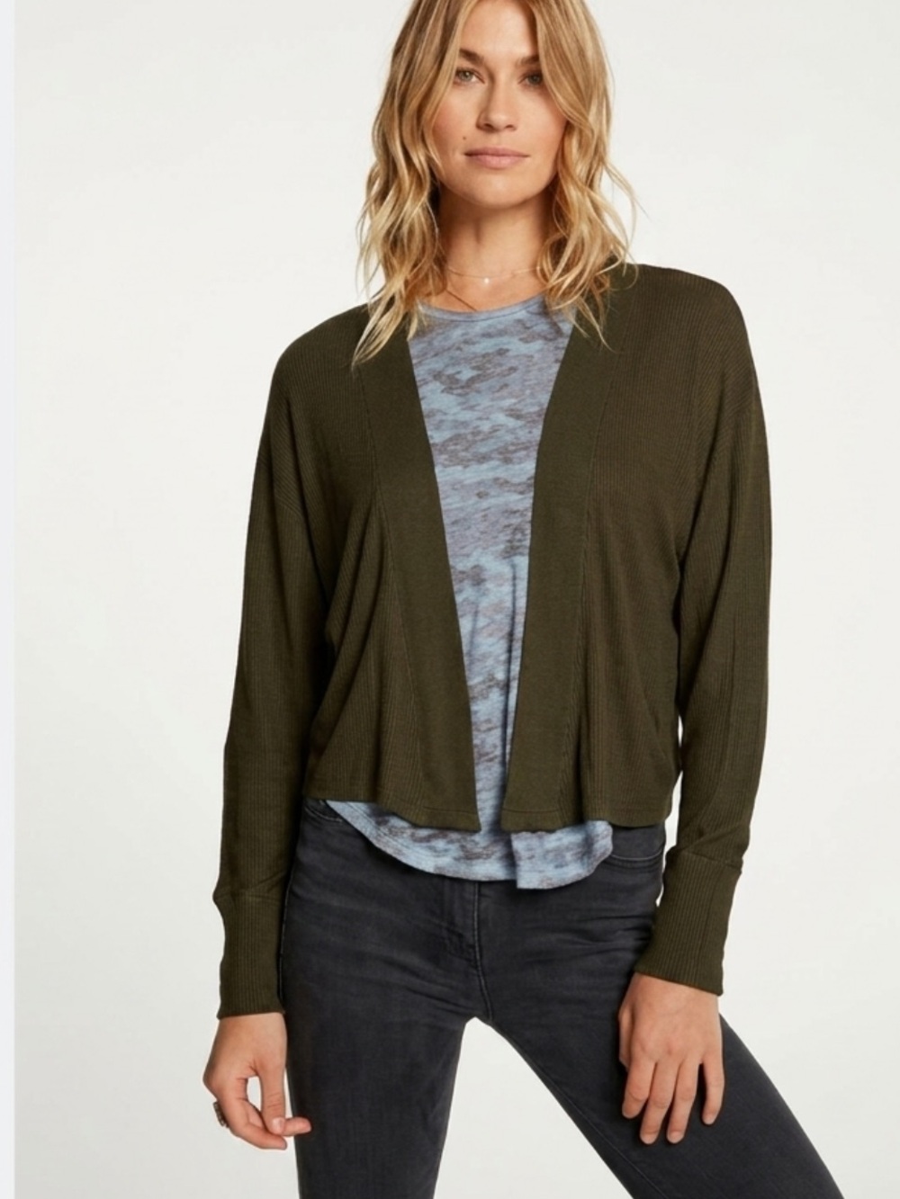 ChaserCozy Ribbed Cardigan Small NWOT